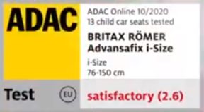 BRITAX ROEMER　ADVANSAFIX i-SIZE テストシール