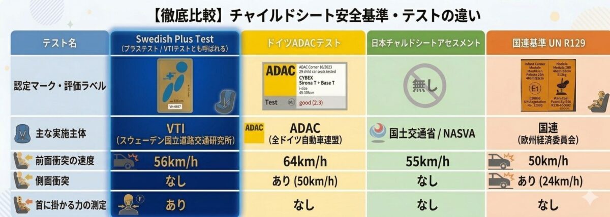 安全性の高いチャイルドシートの探し方